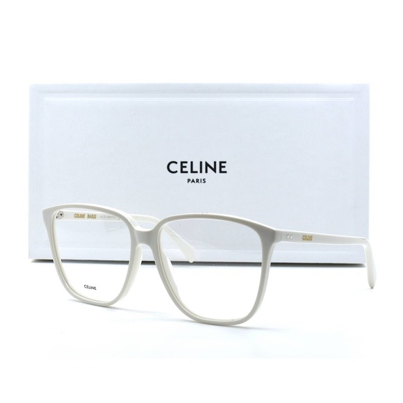 CELINE CL50029I WHITE DEMO LENS OVERSIZED AUTHENTIC EYEGLASSES FRAME - Picture 9 of 13